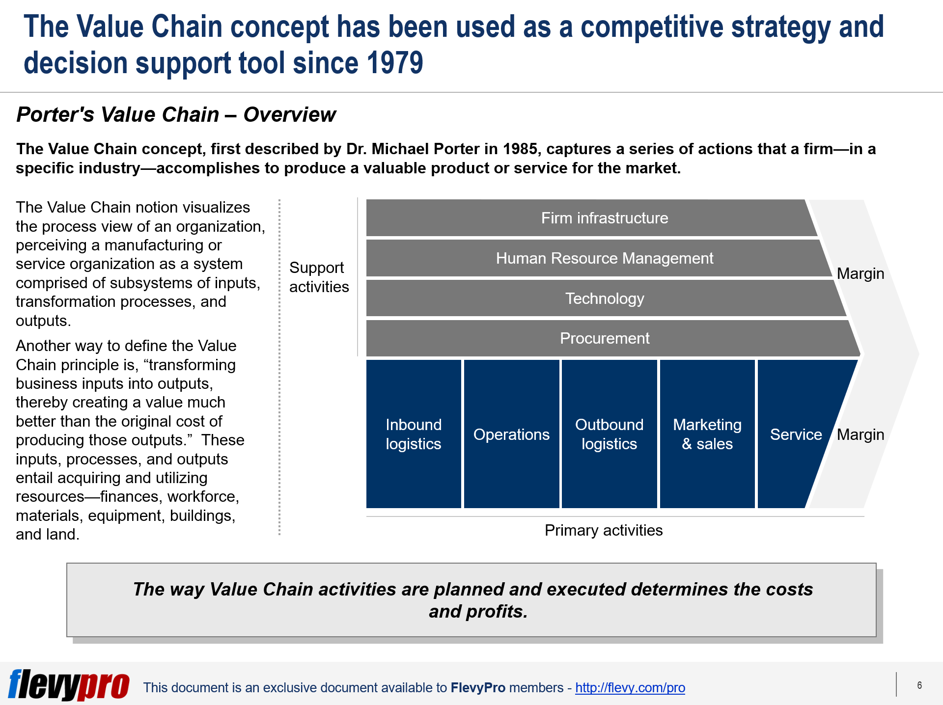 How To Use The Porter s Value Chain In Identifying Cost Savings And 