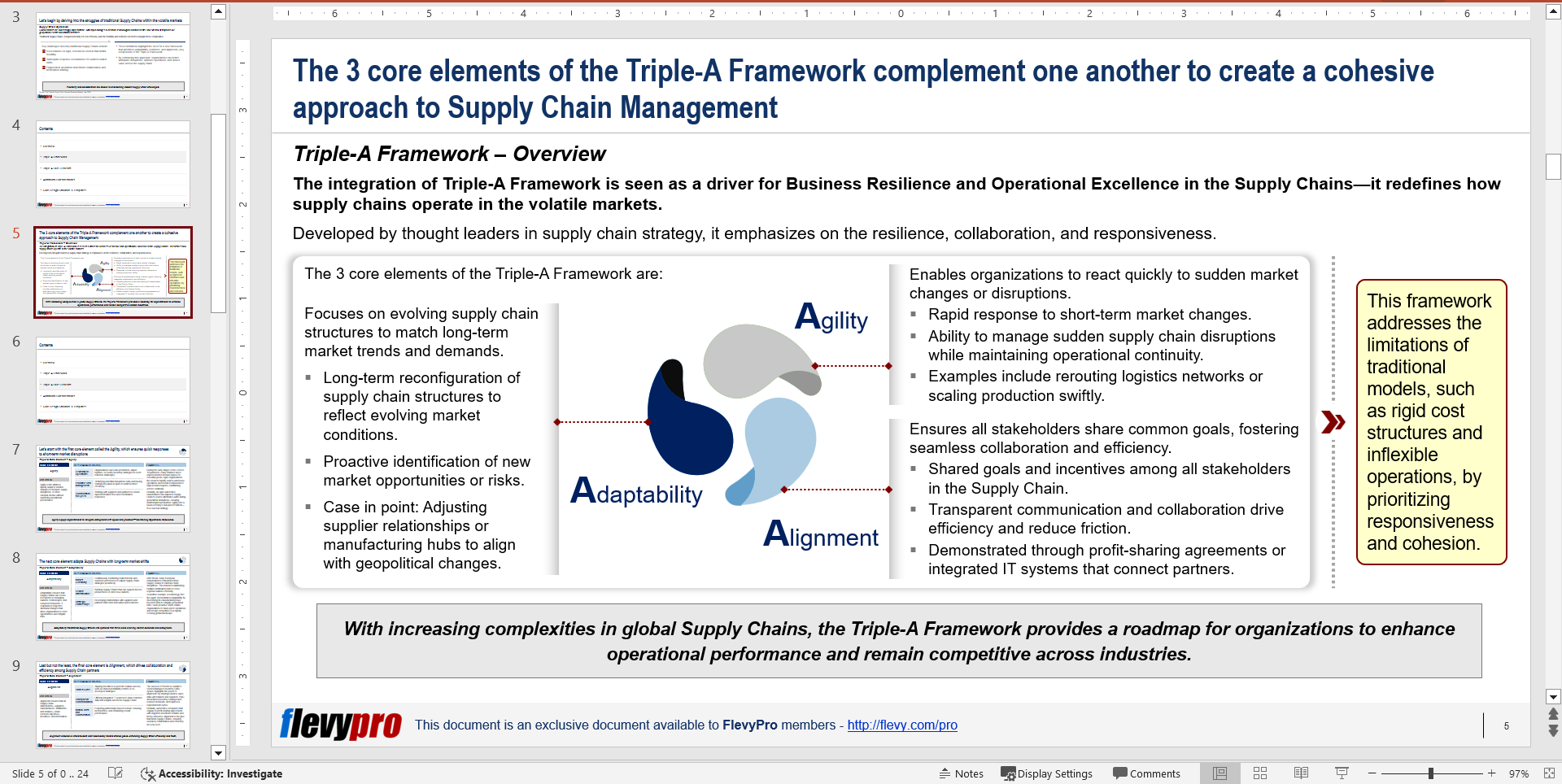 Triple A Framework