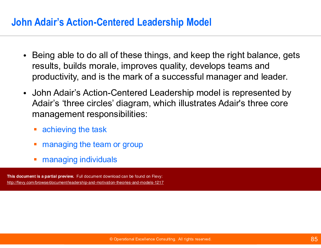 john adair action centered leadership