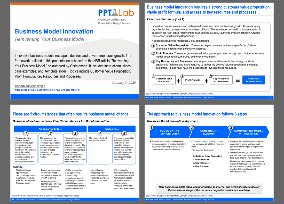 This is a partial preview of Business Model Innovation. Full document is 30 slides. 