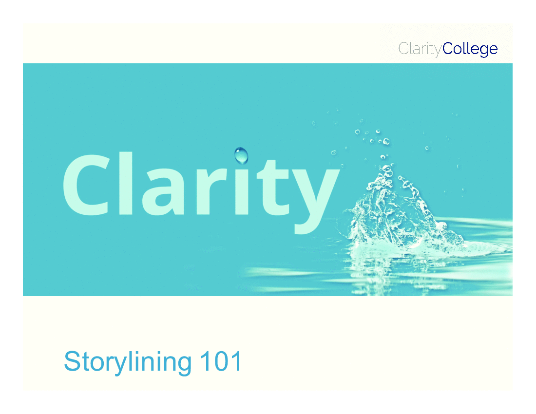 This is a partial preview of Structured Thinking 101: Clarity Through Storylines. Full document is 37 pages. 