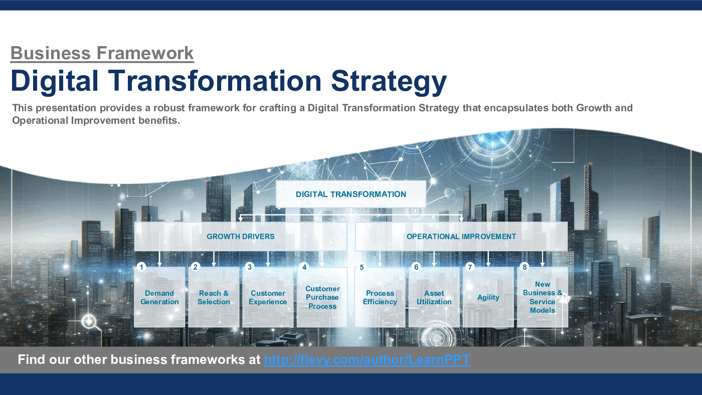 This is a partial preview of Digital Transformation Strategy. Full document is 145 slides. 