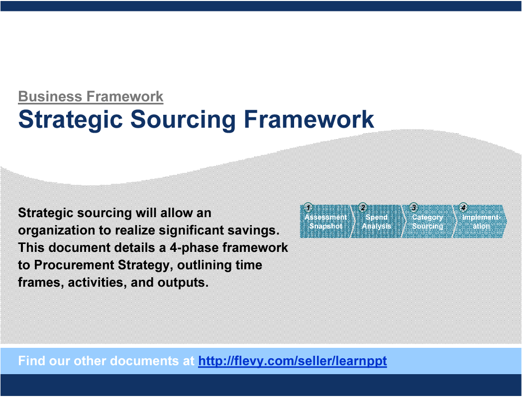 This is a partial preview of Strategic Sourcing Framework. Full document is 15 slides. 