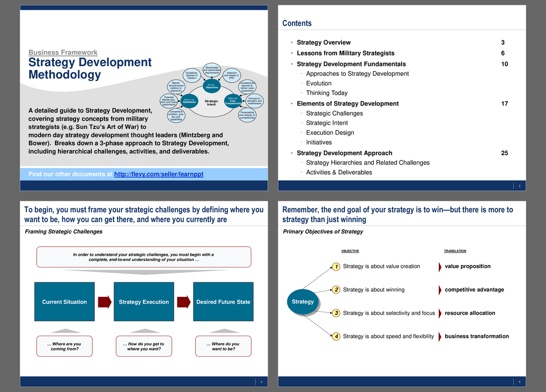 This is a partial preview of Strategy Development Methodology. Full document is 35 slides. 