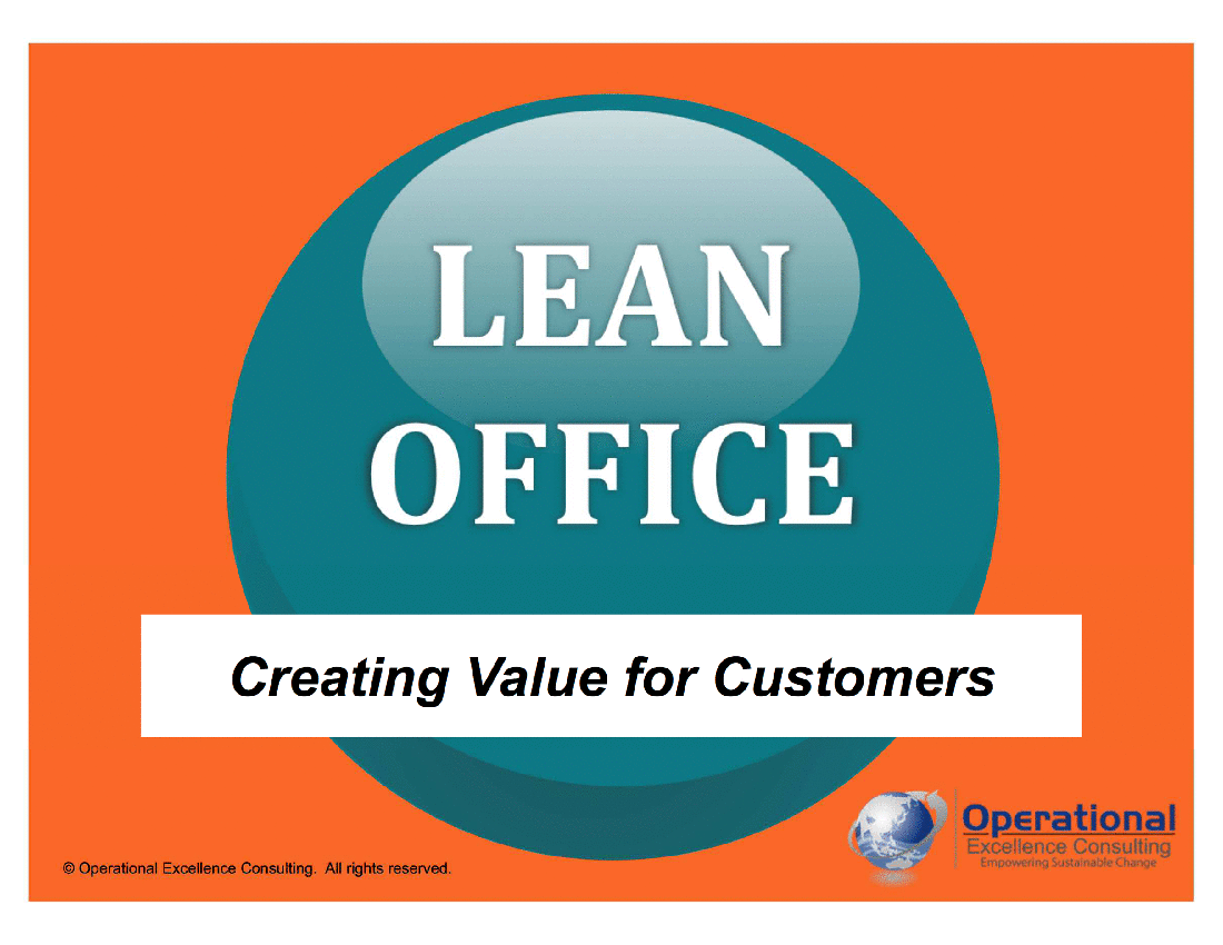 This is a partial preview of Lean Office. Full document is 163 slides. 