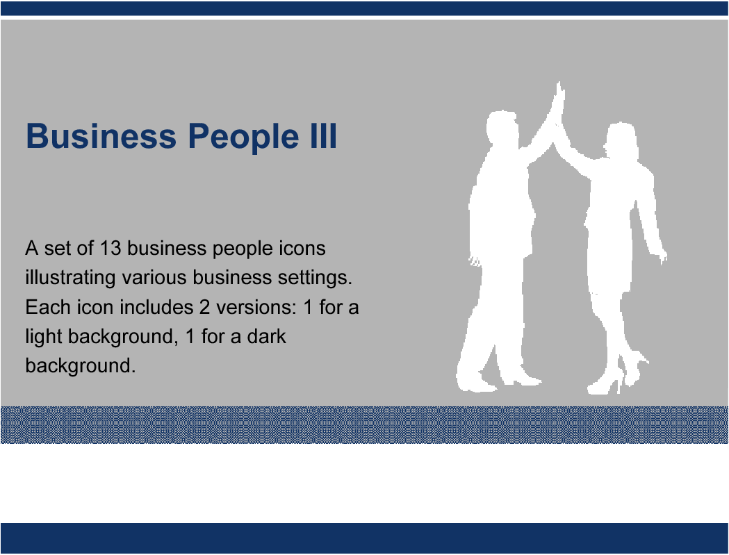This is a partial preview of Business People PowerPoint Icons/Diagrams Set III. Full document is 14 slides. 