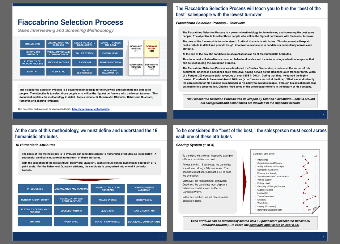 This is a partial preview of Fiaccabrino Selection Process. Full document is 44 slides. 