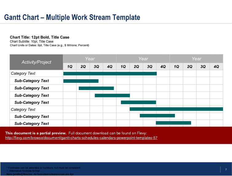 This is a partial preview of Gantt Charts, Schedules, Calendars PowerPoint Templates. Full document is 21 slides. 