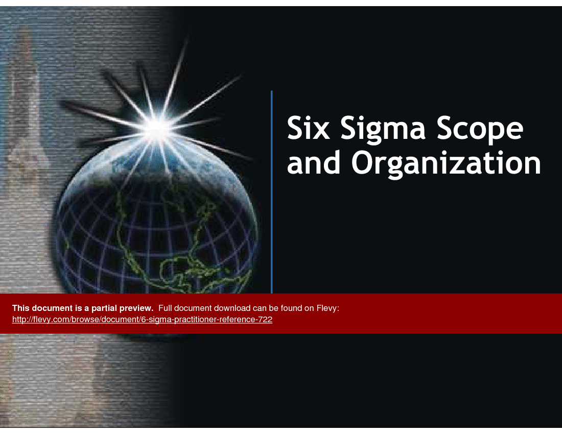 This is a partial preview of 6 Sigma Practitioner Reference. Full document is 96 slides. 