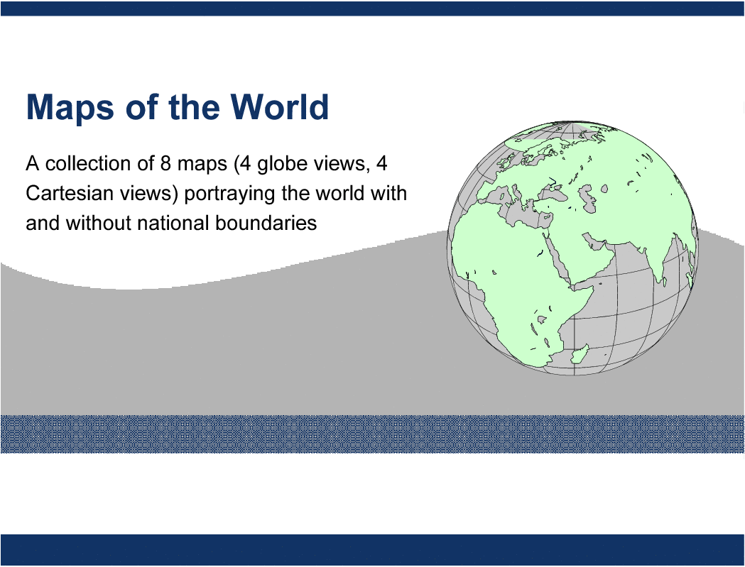 This is a partial preview of PowerPoint World Maps. Full document is 9 slides. 