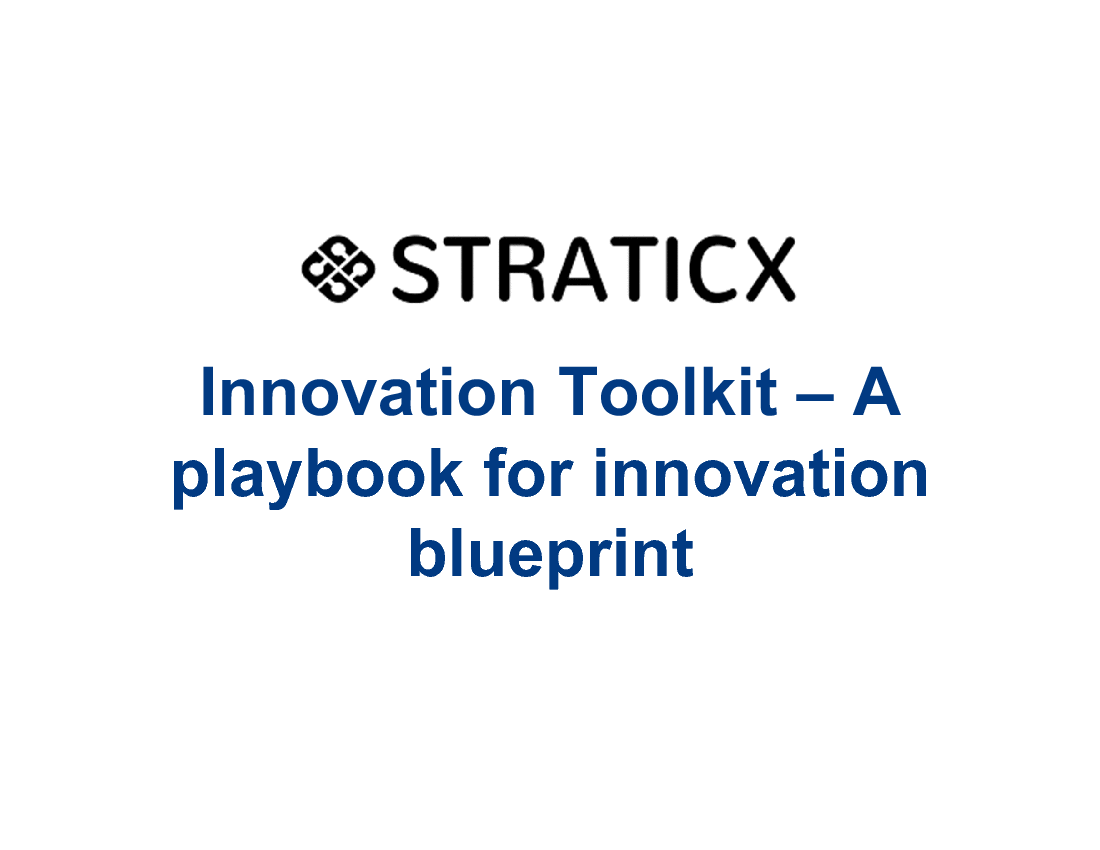 This is a partial preview of Innovation Toolkit - A Playbook for Innovation Blueprint. Full document is 20 slides. 