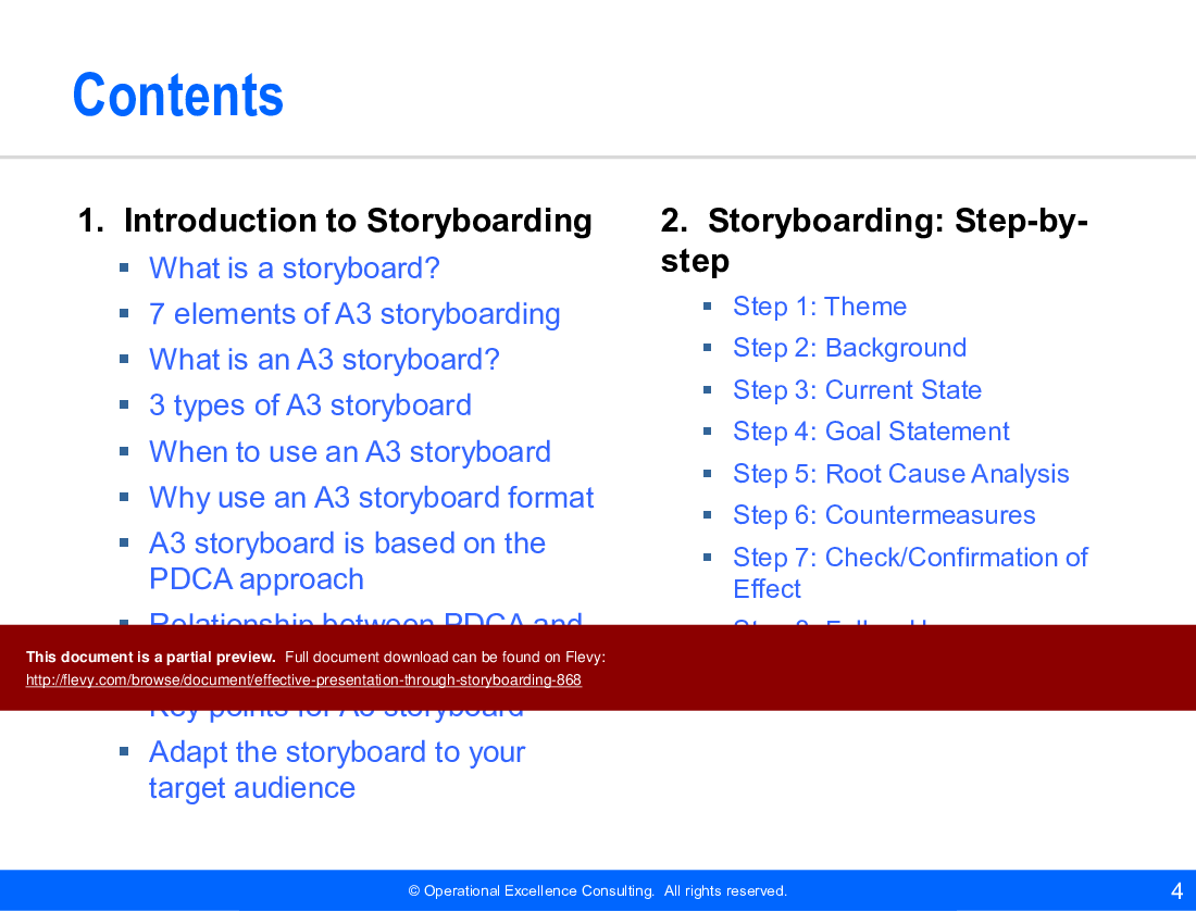 This is a partial preview of Effective Presentation through Storyboarding. Full document is 79 slides. 