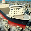 DALL·E 2022-09-29 12.05.47 - photo of cargo ship sailing in a sea of cash, digital art