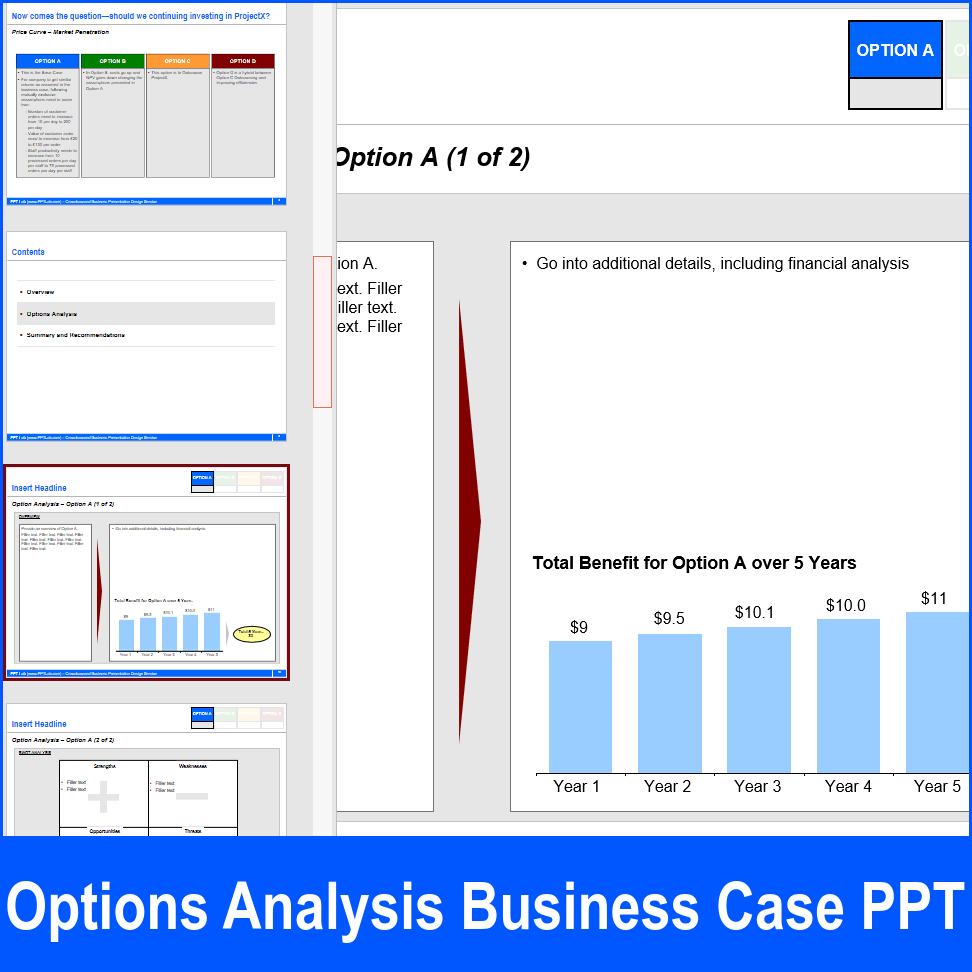 PPT: Options Analysis Business Case (23-slide PPT PowerPoint ...