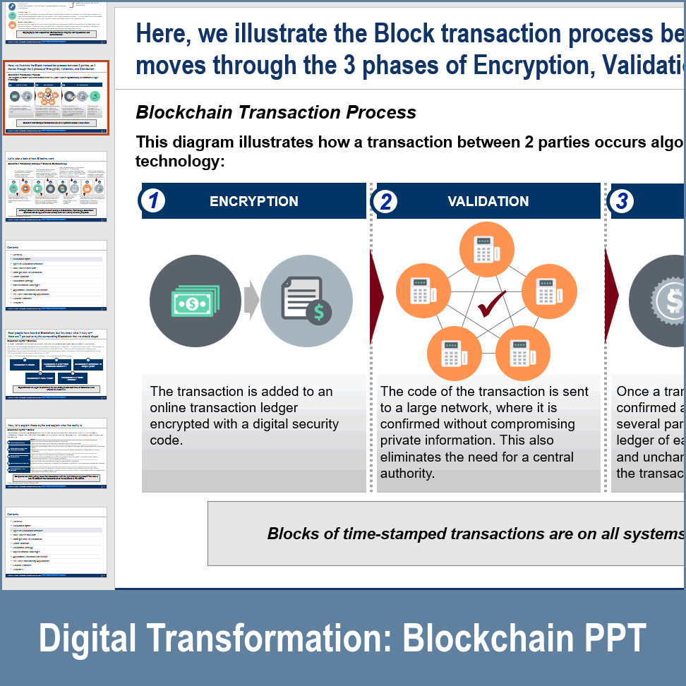 PPT: Digital Transformation: Blockchain Technology (87-slide PPT ...