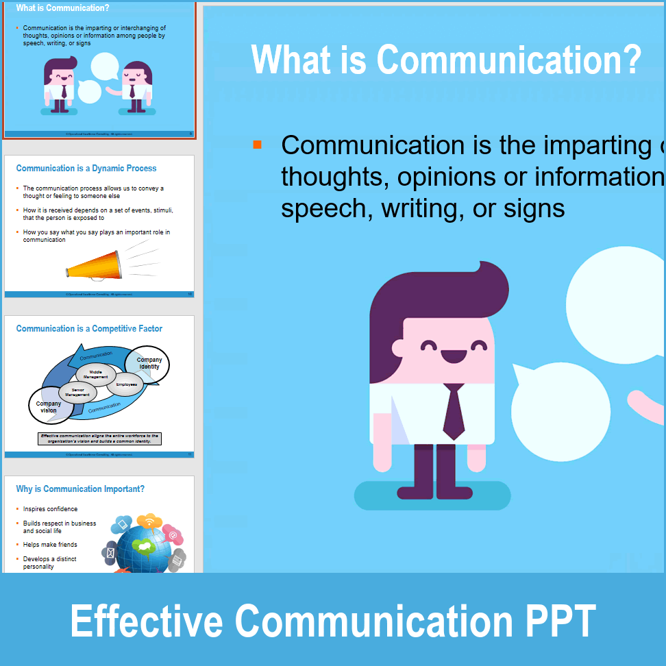 PPT: Effective Communication (93-slide PPT PowerPoint presentation PPTX ...