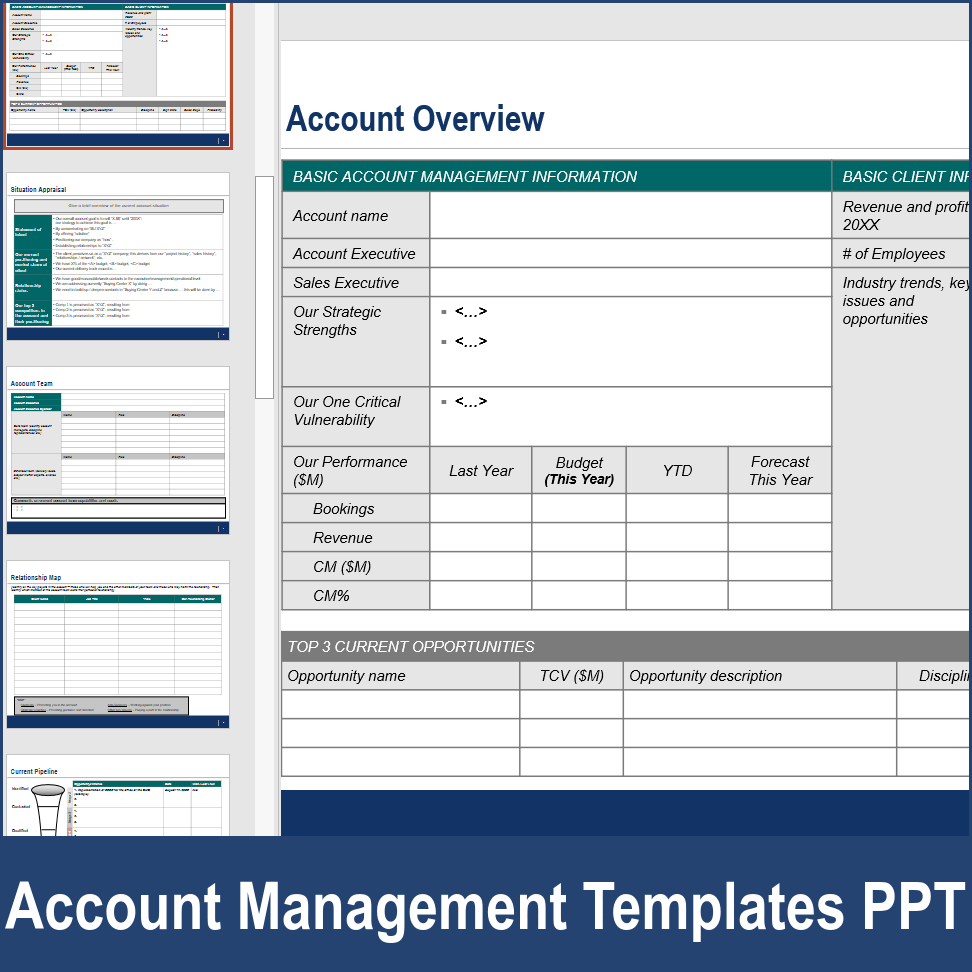 PPT: Account Management Templates (19-slide PPT PowerPoint presentation ...