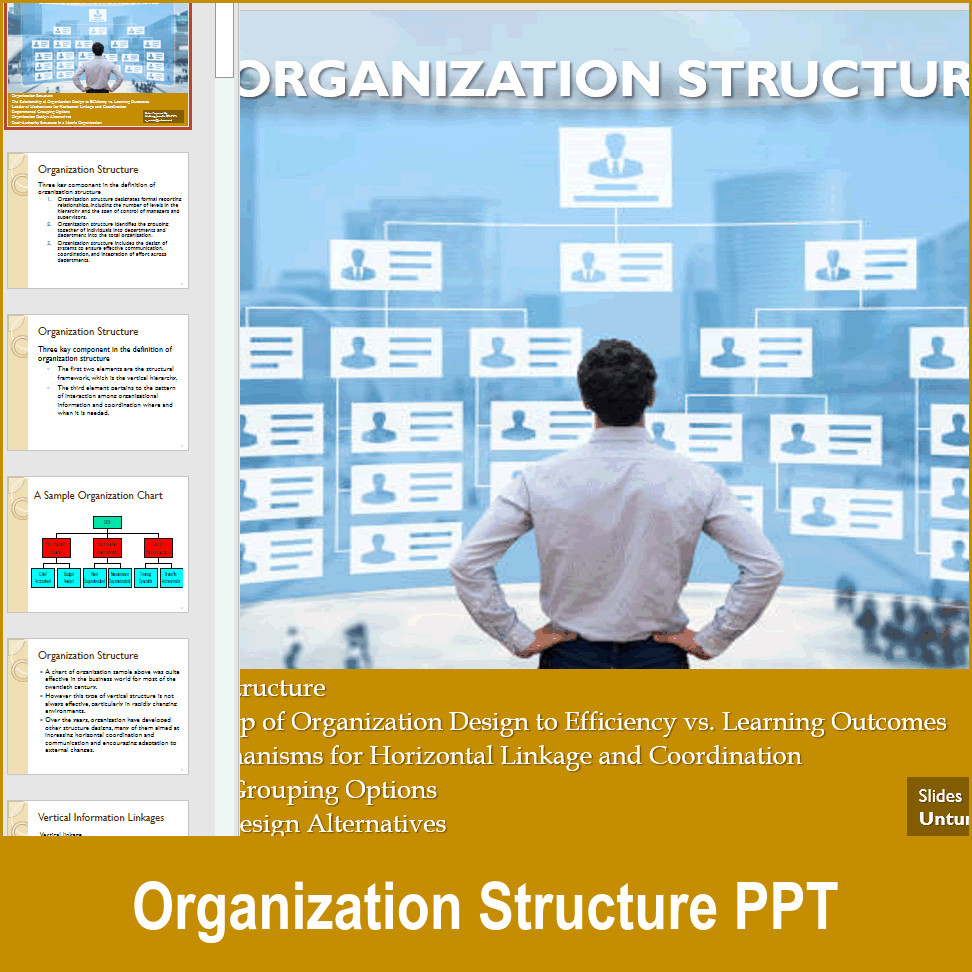 PPT: Organization Structure (56-slide PPT PowerPoint presentation) | Flevy