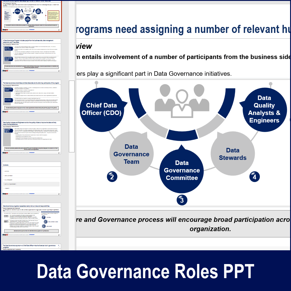 PPT: Data Governance: Roles & Responsibilities (24-slide PPT PowerPoint ...