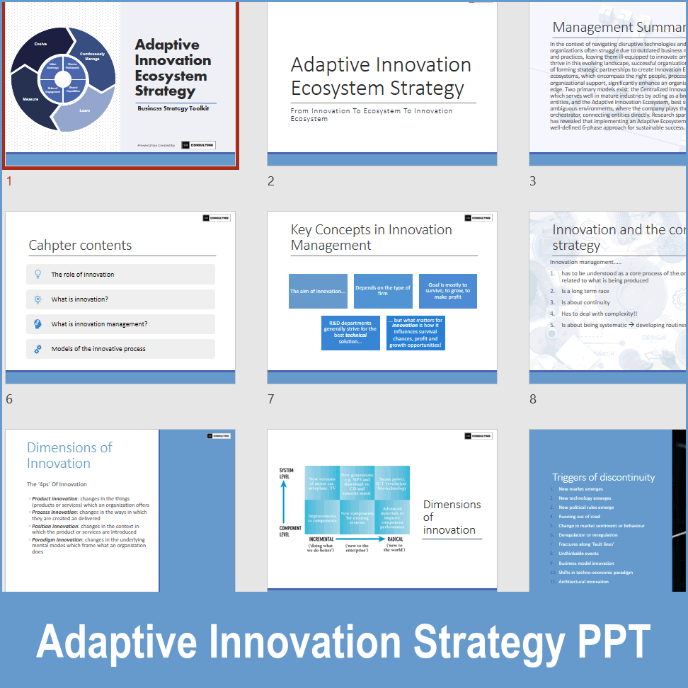 PPT: Adaptive Innovation Ecosystem Strategy (136-slide PPT PowerPoint ...
