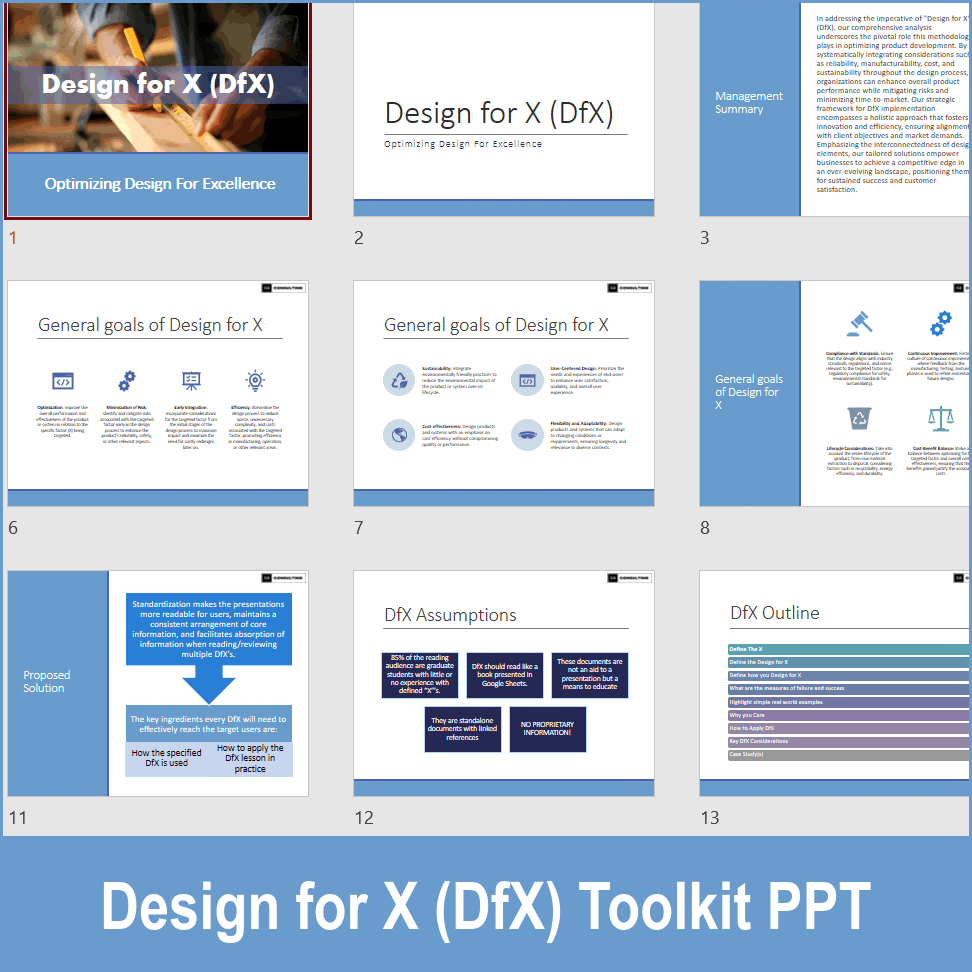 Dfx Principles PPT: Design for X (DfX) Toolkit (125-slide PPT PowerPoint presentation ...