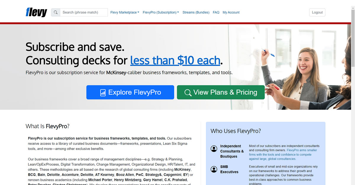 Process Specification Document Example FlevyPro - About (Overview and Benefits)