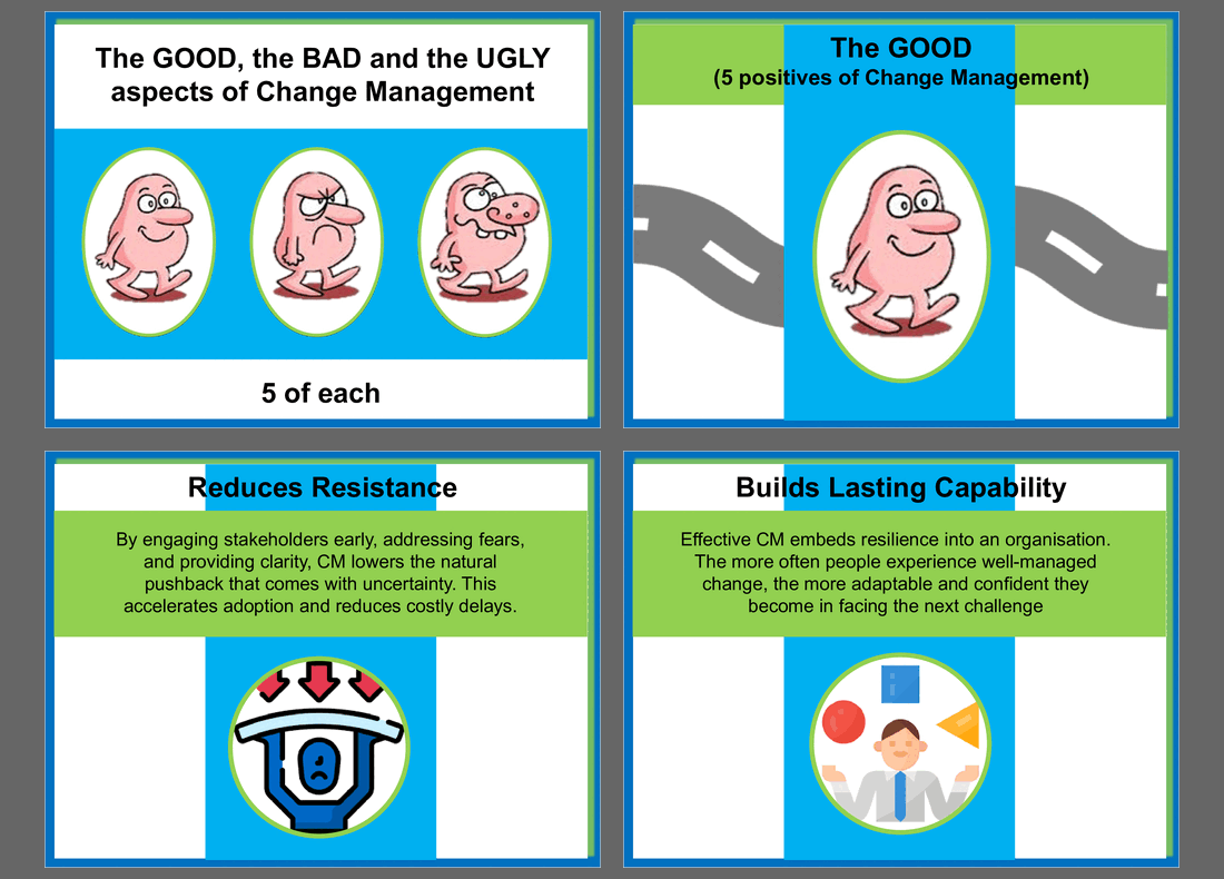 The Good, the Bad, & the Ugly of Change Management (20-slide PPT PowerPoint presentation slide deck (PPT)) Preview Image