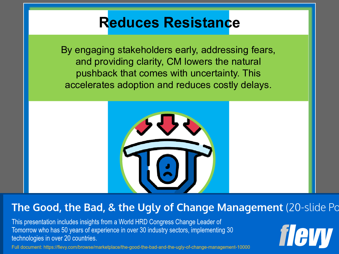 The Good, the Bad, & the Ugly of Change Management (20-slide PPT PowerPoint presentation slide deck (PPT)) Preview Image