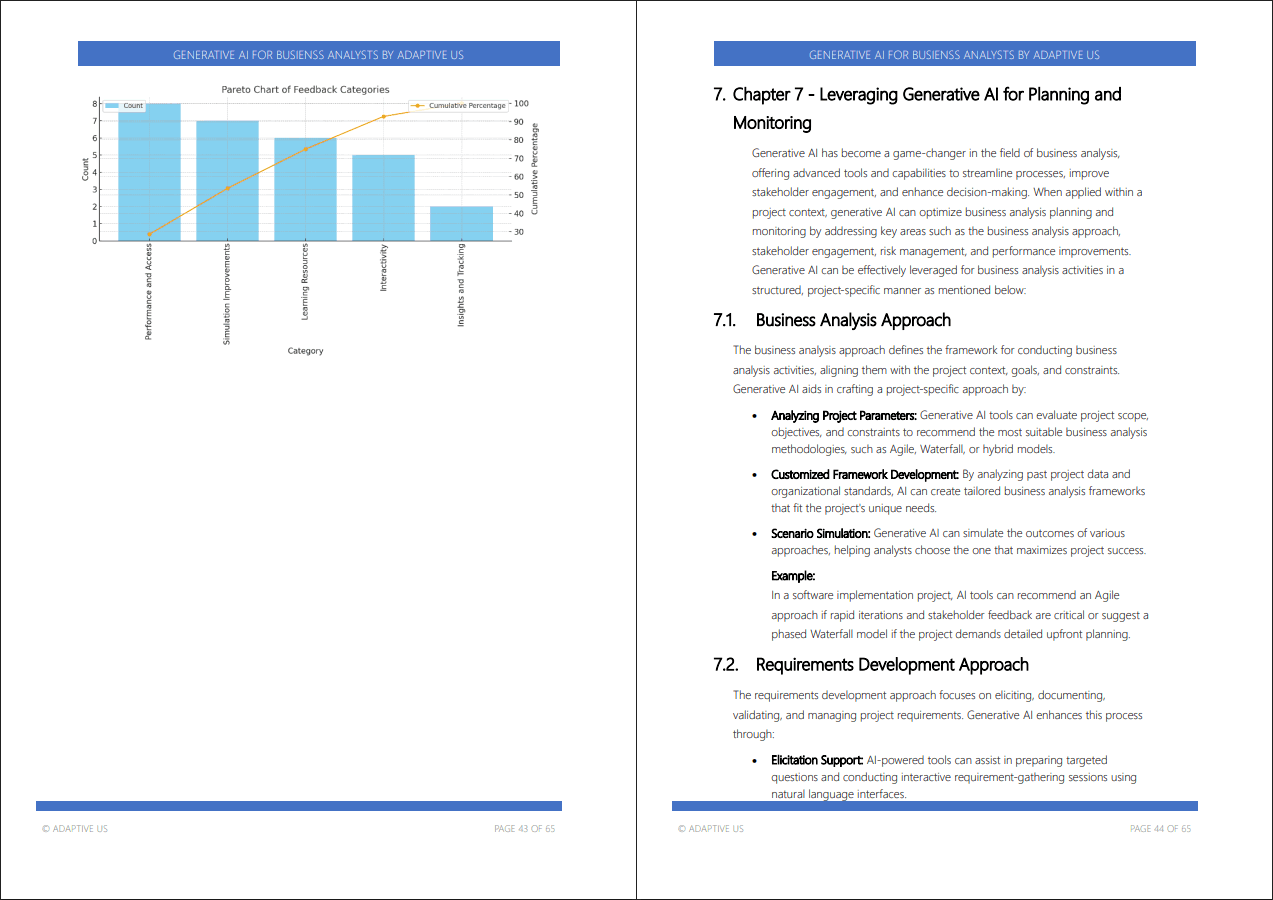 Generative AI For Business Analysts Study Guide (0-page PDF document) Preview Image