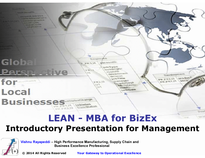 This is a partial preview of Lean MBA Introduction (69-slide PowerPoint presentation (PPTX)). Full document is 69 slides. 