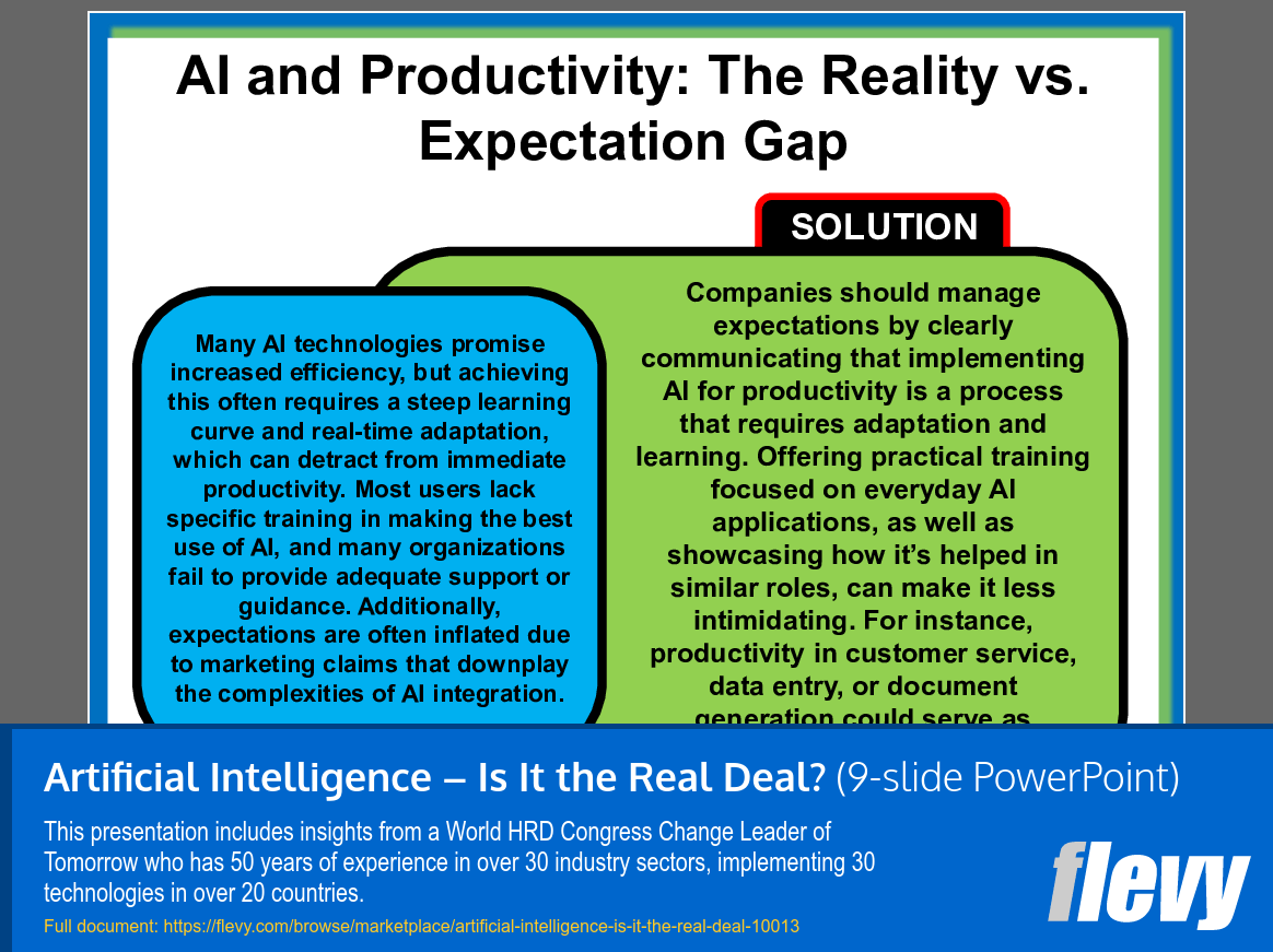 Artificial Intelligence – Is It the Real Deal? (9-slide PPT PowerPoint presentation slide deck (PPT)) Preview Image