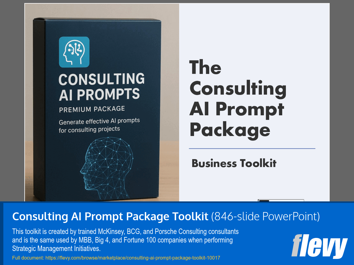 Consulting AI Prompt Package Toolkit (846-slide PPT PowerPoint presentation slide deck (PPTX)) Preview Image