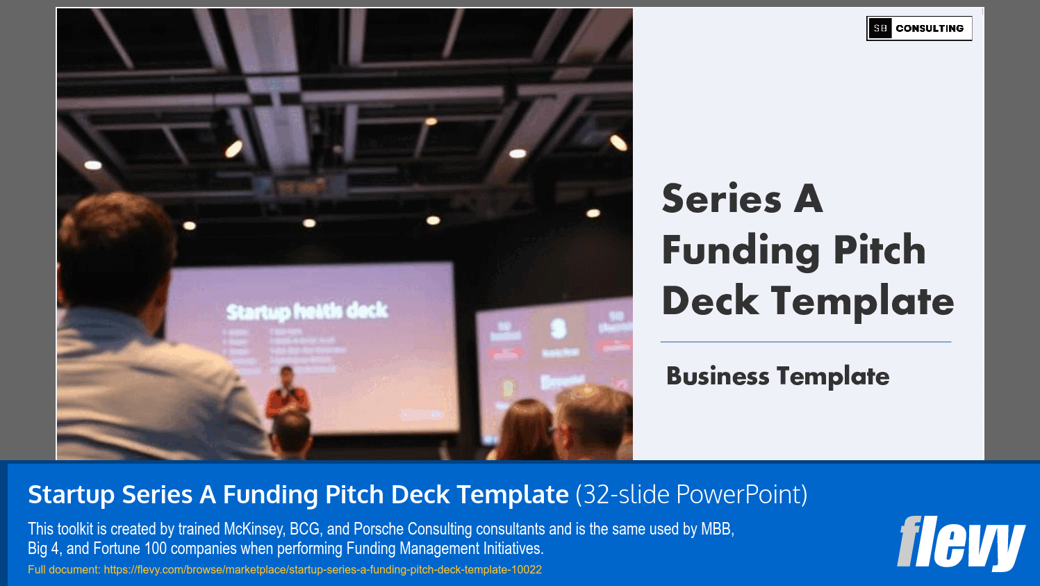 Startup Series A Funding Pitch Deck Template (32-slide PPT PowerPoint presentation slide deck (PPTX)) Preview Image