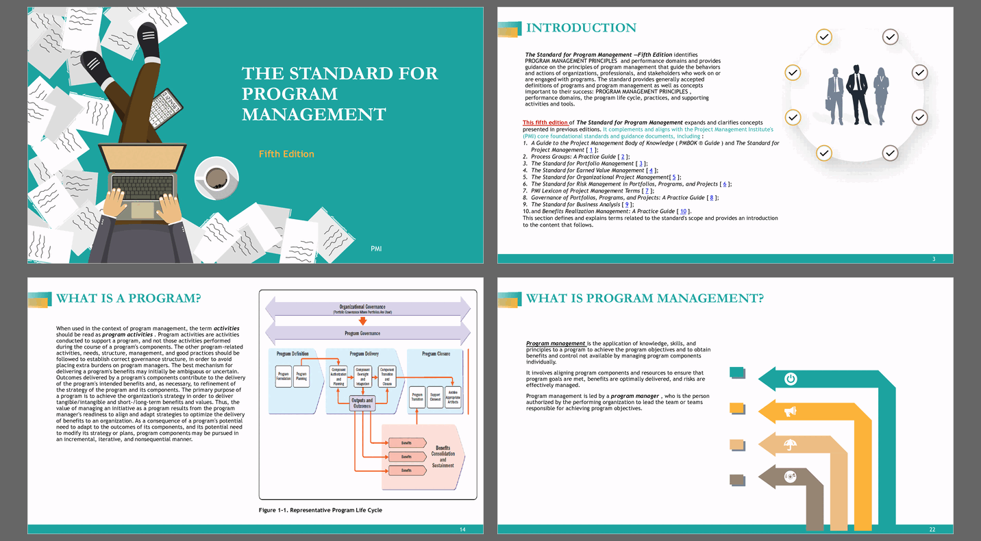 Standard For Program Management (393-slide PPT PowerPoint presentation slide deck (PPTX)) Preview Image