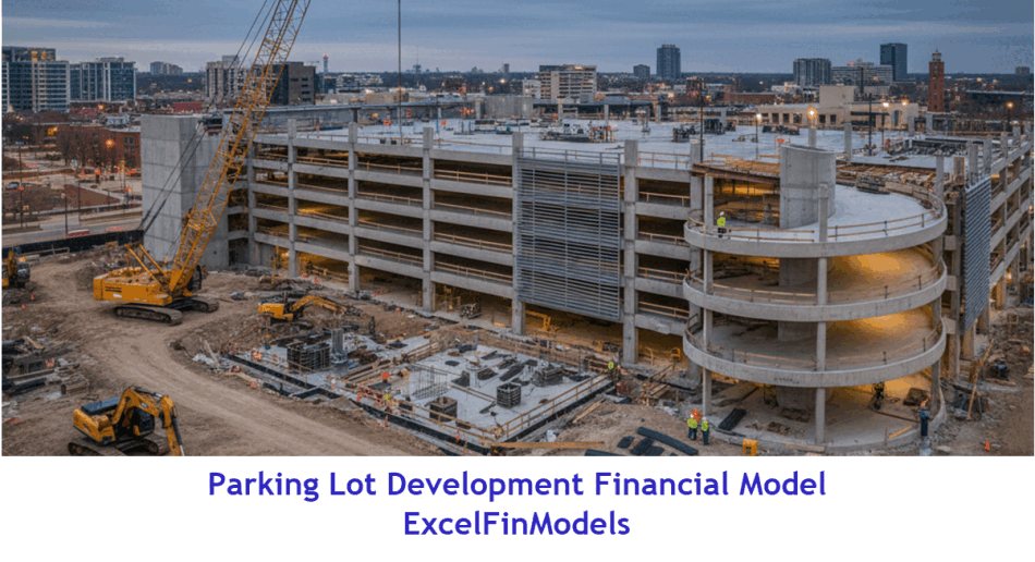 Parking Lot Development Financial Model (Excel template (XLSX)) Preview Image