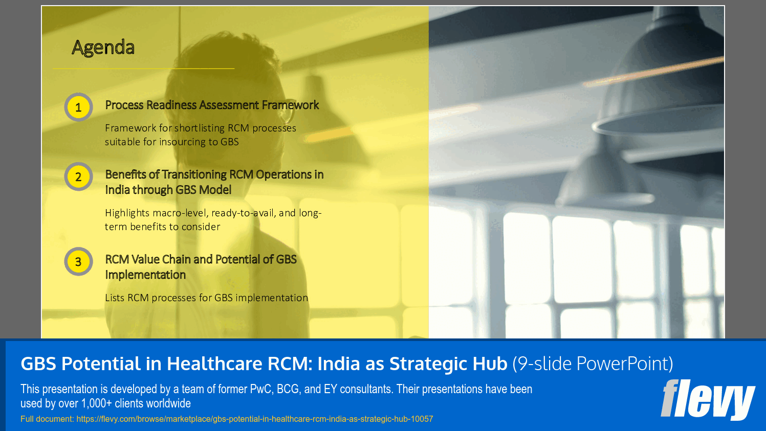 GBS Potential in Healthcare RCM: India as Strategic Hub (9-slide PPT PowerPoint presentation slide deck (PPTX)) Preview Image