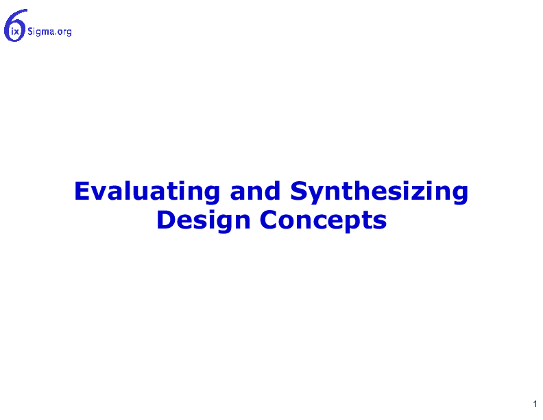 039_Evaluating and Synthesizing Design Concepts (20-slide PPT PowerPoint presentation (PPTX)) Preview Image