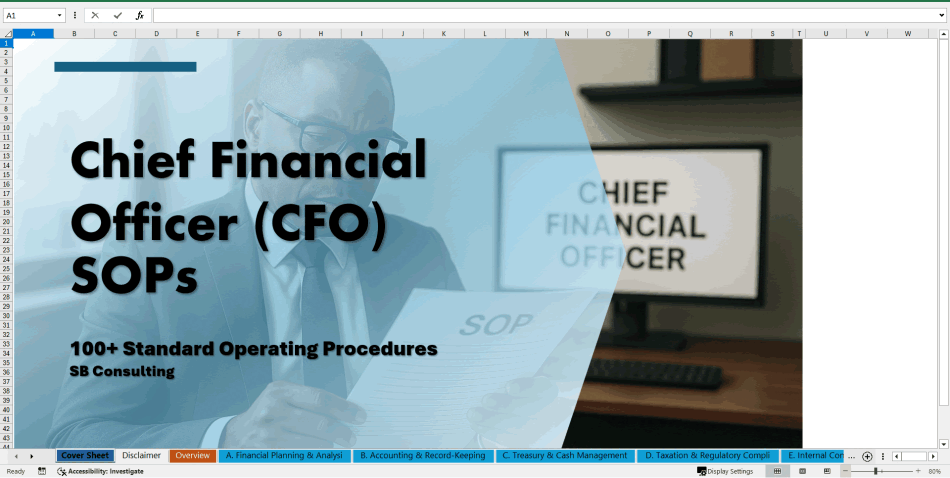100+ Chief Financial Officer (CFO) SOPS (Excel template (XLSX)) Preview Image