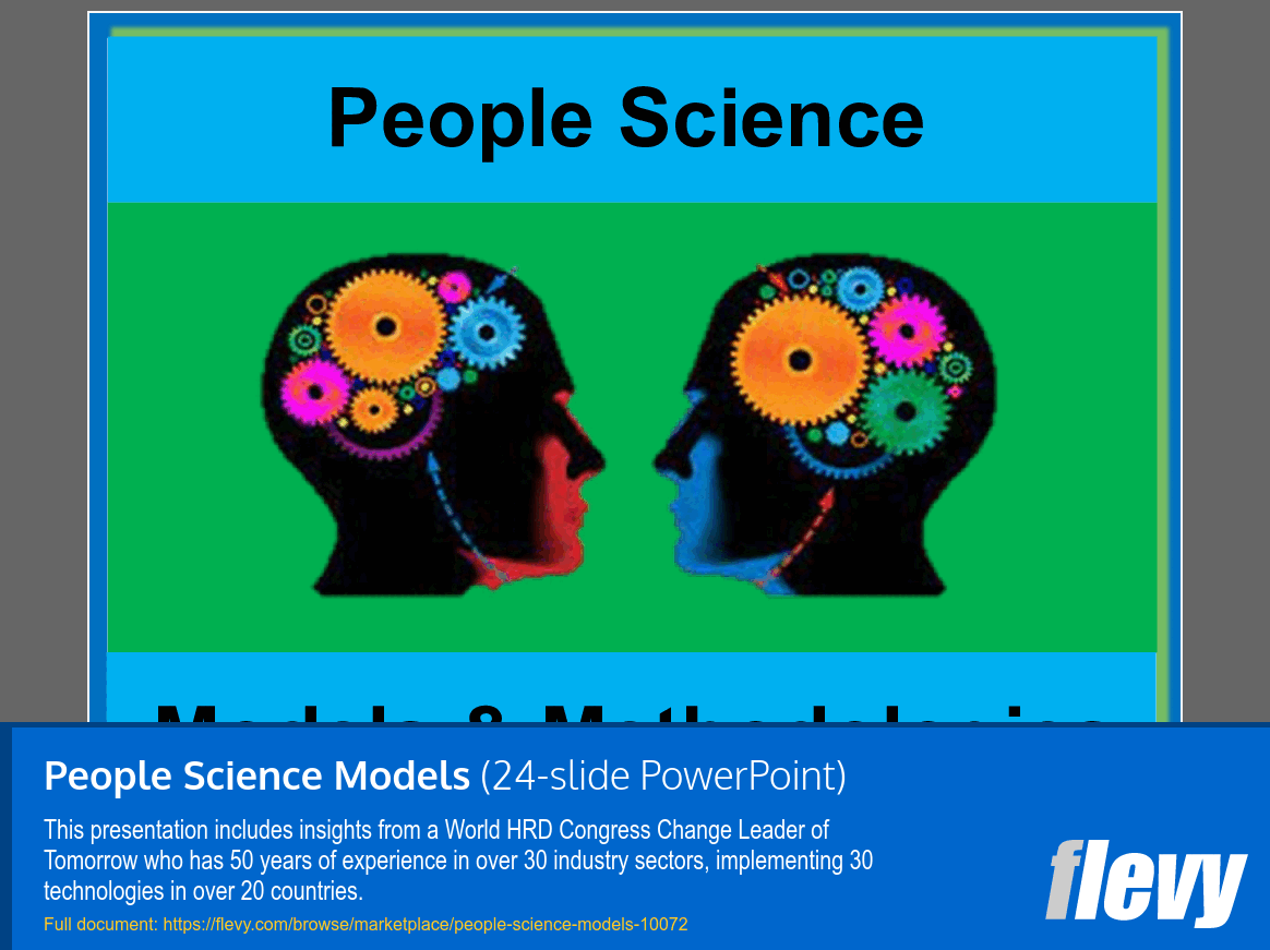 People Science Models (24-slide PPT PowerPoint presentation slide deck (PPT)) Preview Image