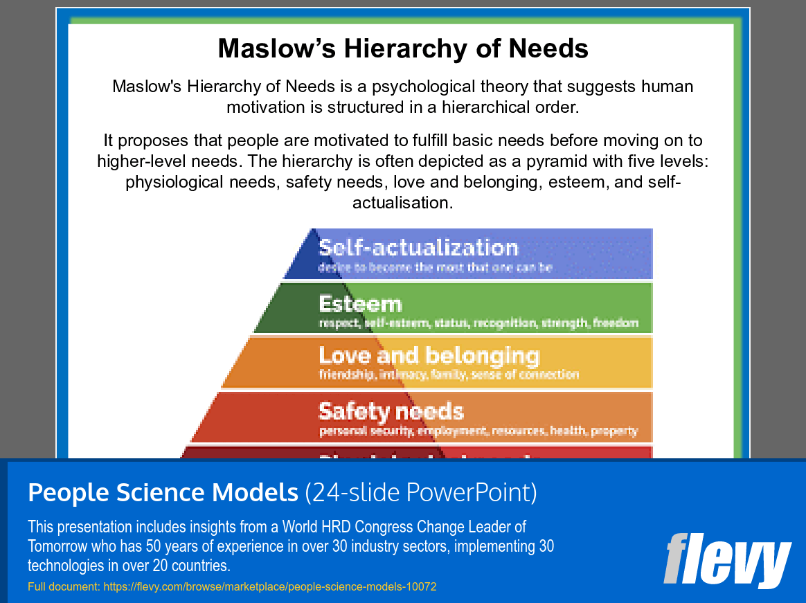 People Science Models (24-slide PPT PowerPoint presentation slide deck (PPT)) Preview Image