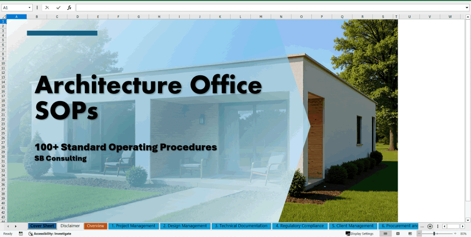 100+ Architecture Office SOPs (Excel template (XLSX)) Preview Image