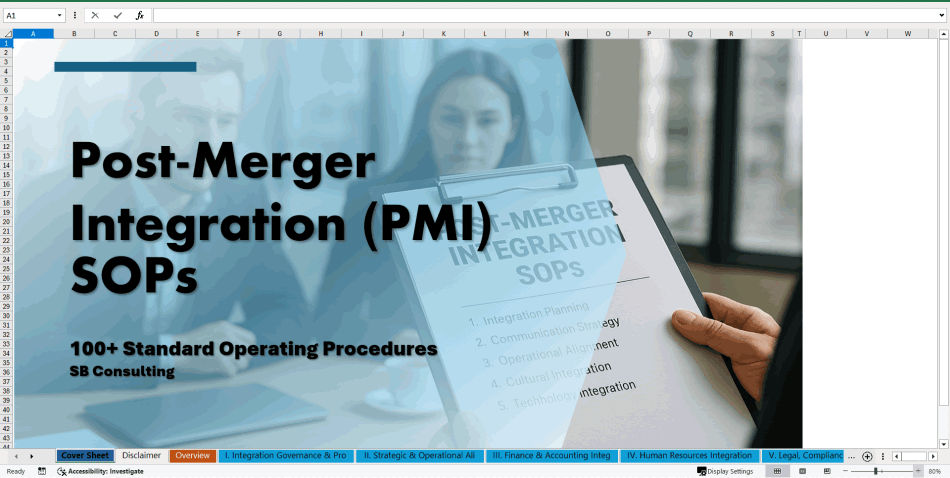 100+ Post-Merger Integration (PMI) SOPs (Excel template (XLSX)) Preview Image