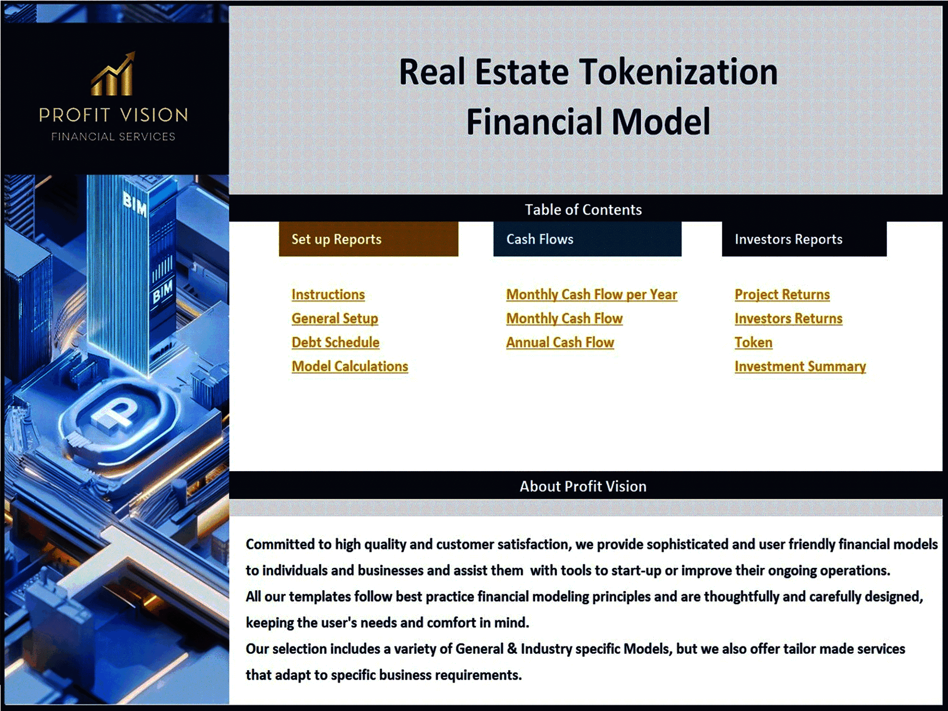 Real Estate Tokenization - 10 Year Financial Model (Excel template (XLSX)) Preview Image