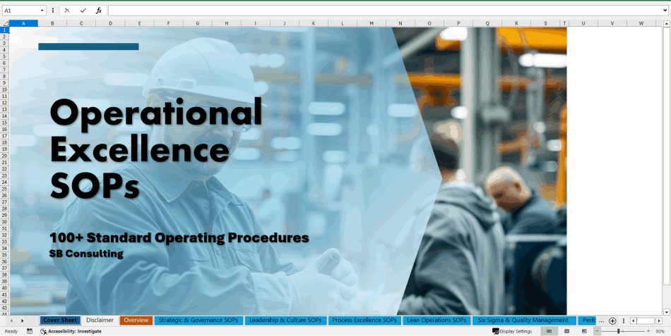 100+ Operational Excellence (OPEX) SOPs (Excel template (XLSX)) Preview Image