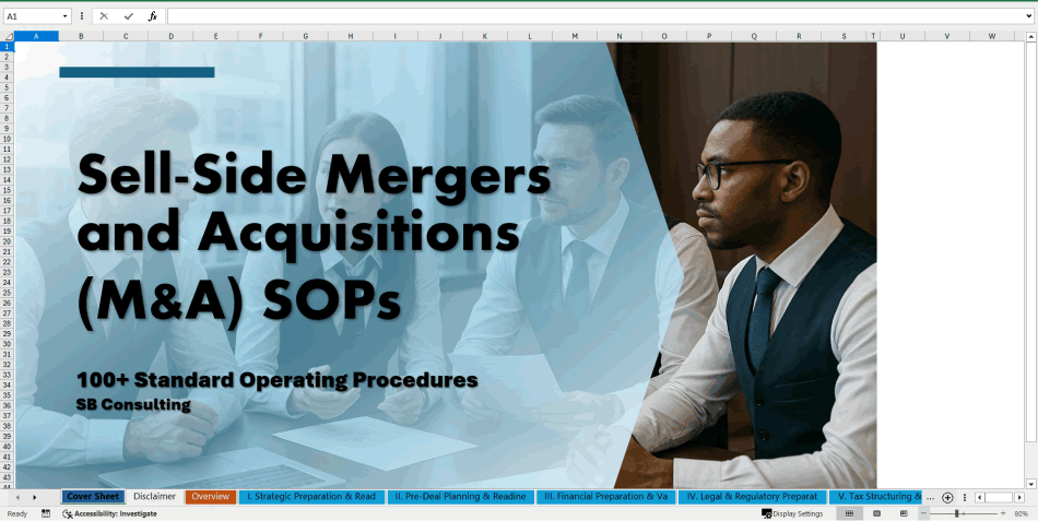 100+ Sell-Side Mergers and Acquisitions (M&A) SOPs (Excel template (XLSX)) Preview Image
