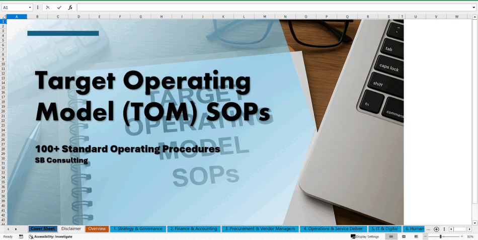 100+ Target Operating Model (TOM) SOPs (Excel template (XLSX)) Preview Image