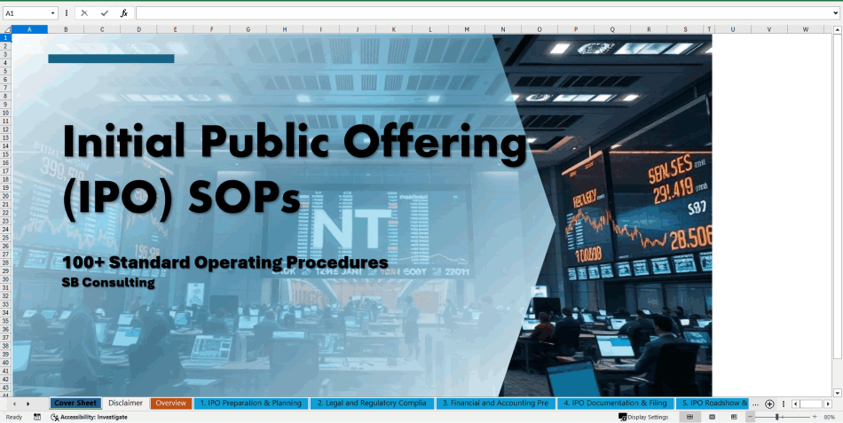 100+ Initial Public Offering (IPO) SOPs (Excel template (XLSX)) Preview Image