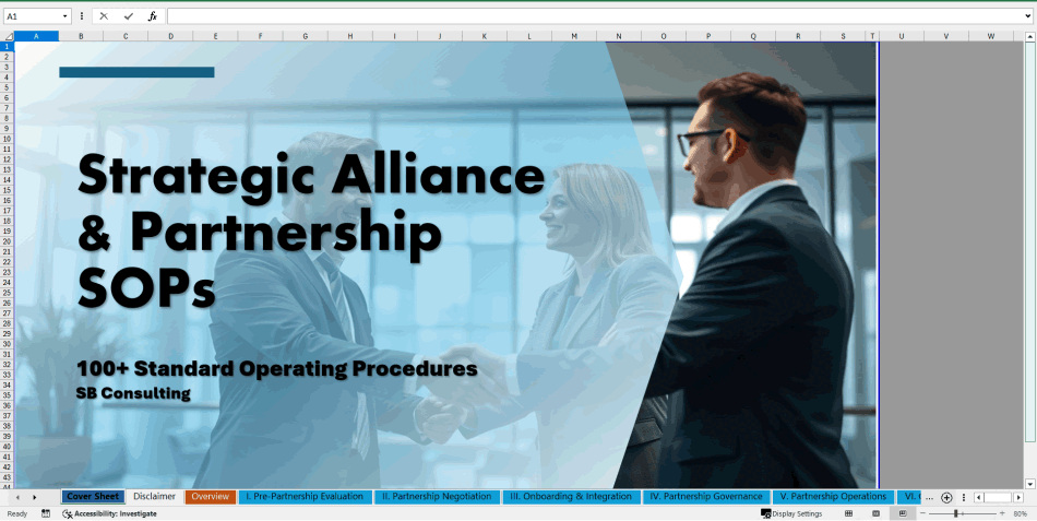 100+ Strategic Alliance & Partnership SOPs (Excel template (XLSX)) Preview Image