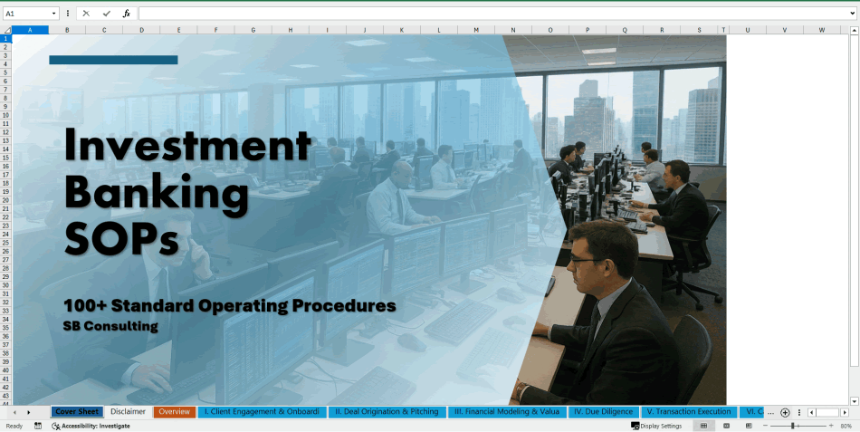 100+ Investment Banking SOPs (Excel template (XLSX)) Preview Image