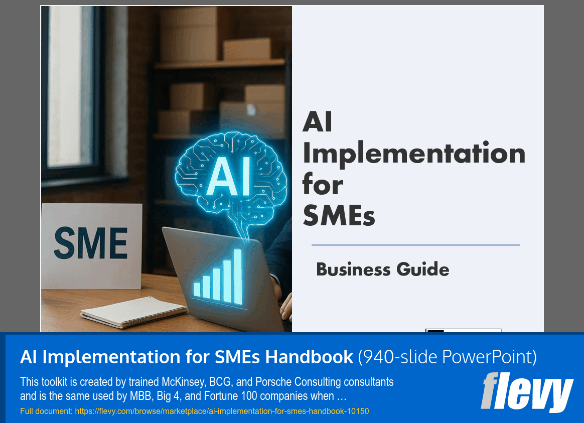 AI Implementation for SMEs Handbook (940-slide PPT PowerPoint presentation slide deck (PPTX)) Preview Image